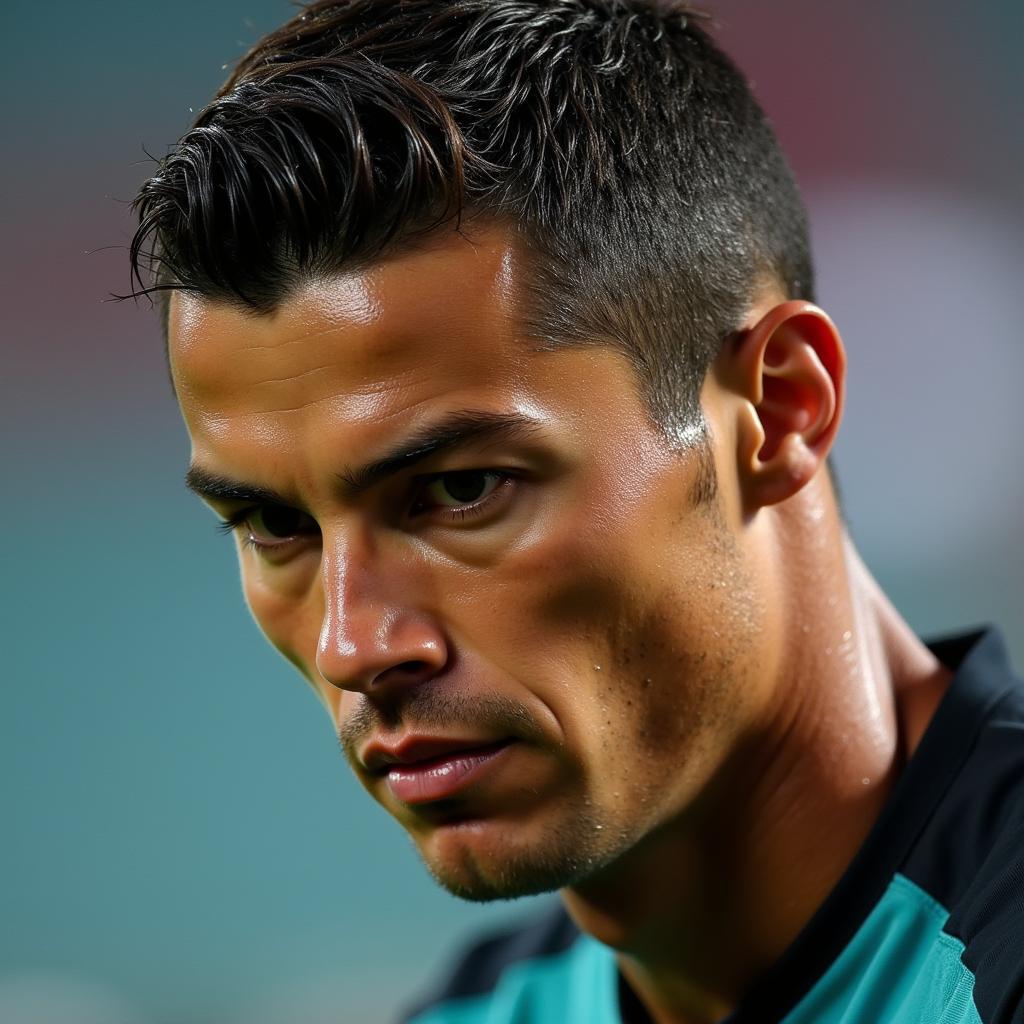 Cristiano Ronaldo tập luyện