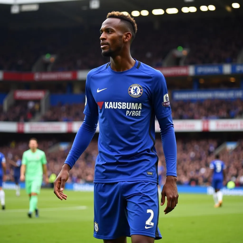 Antonio Rudiger trong màu áo Chelsea