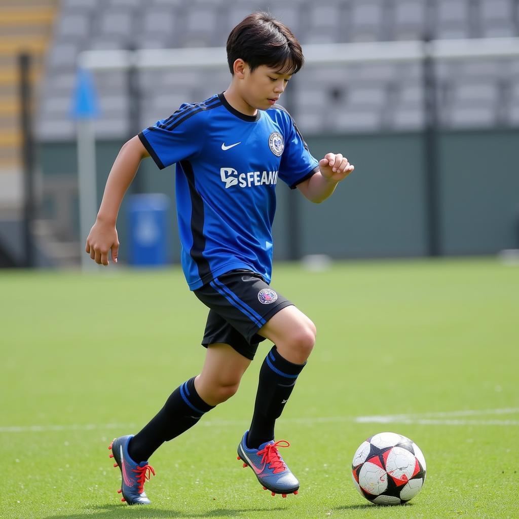 Ryota training at Gamba Osaka academy