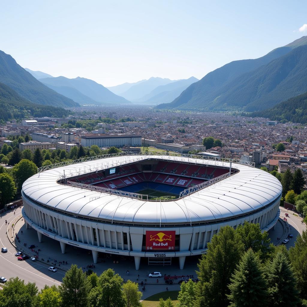 Toàn cảnh sân vận động Salzburg Red Bull Arena