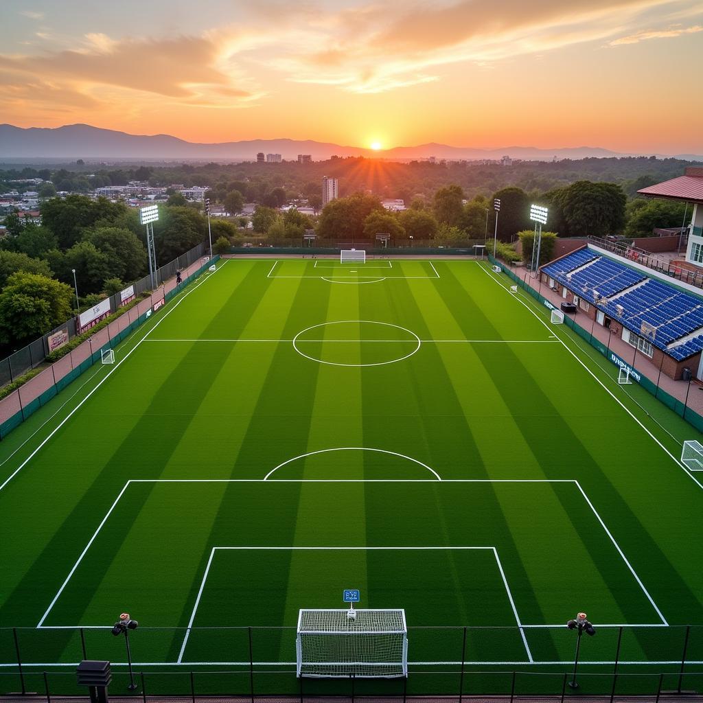 Sân tập bóng đá Patric Soccer hiện đại