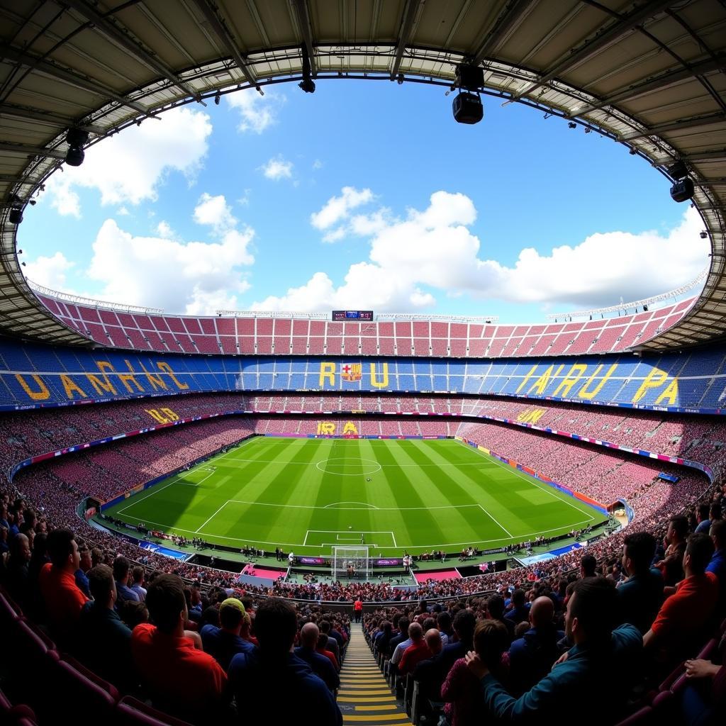 Kiến trúc độc đáo của sân vận động Camp Nou Leon