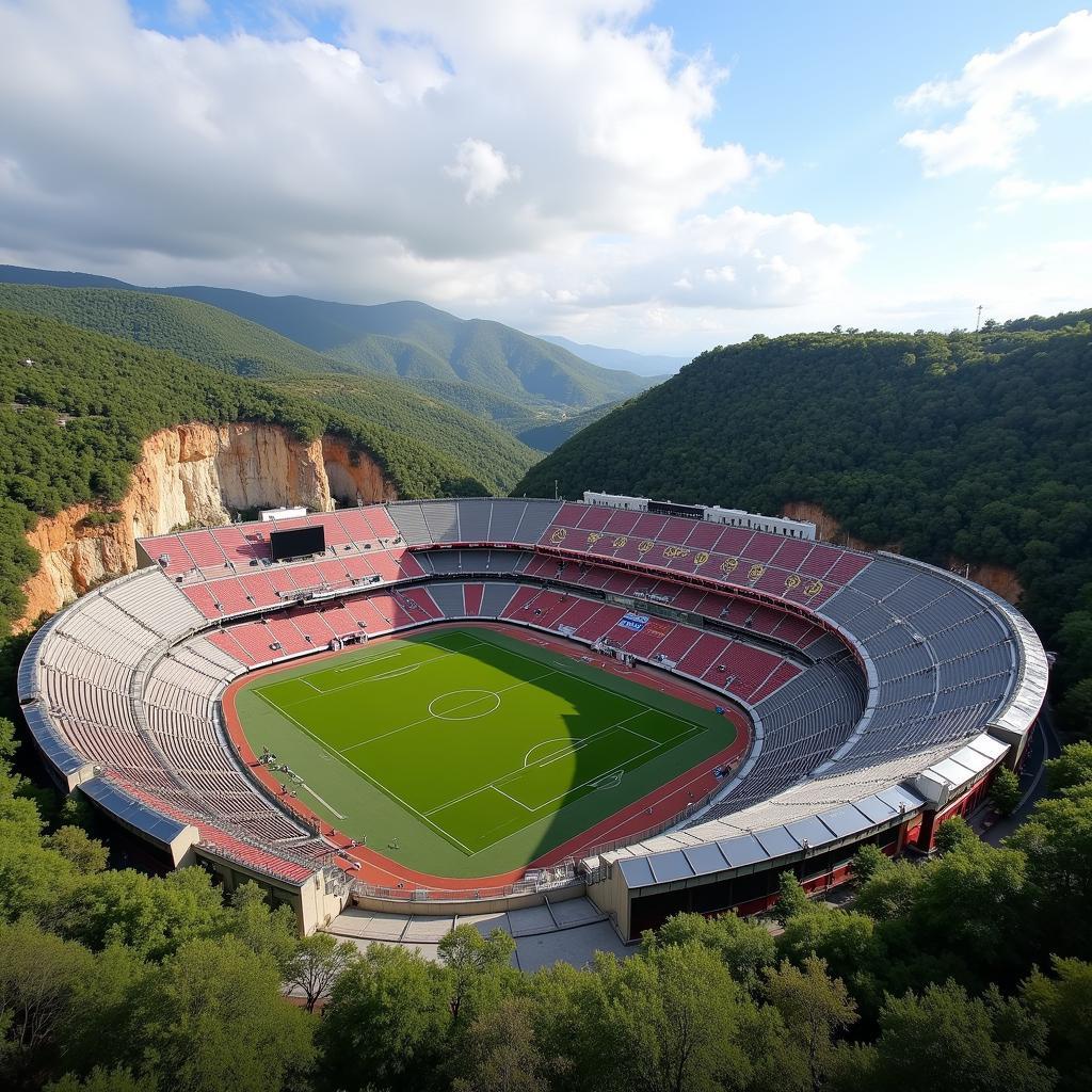 Sân vận động FC Braga Stadium không gian ngoài trời