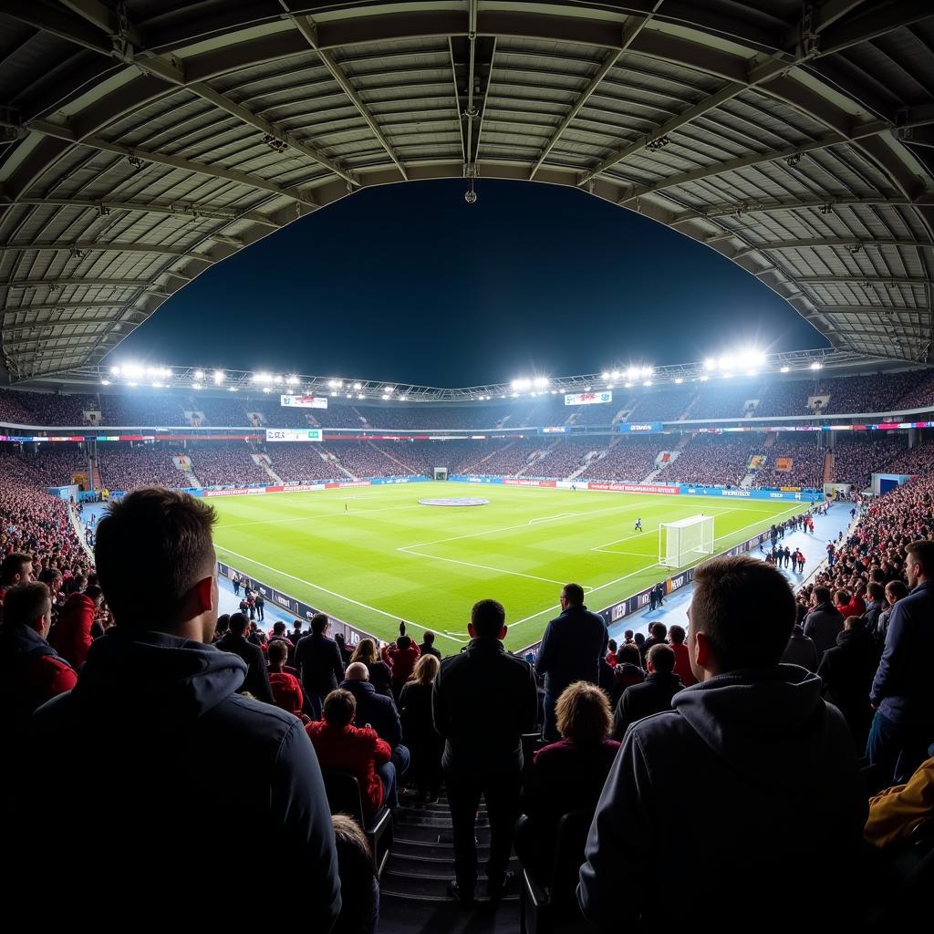 Jarun Stadium during an intense match