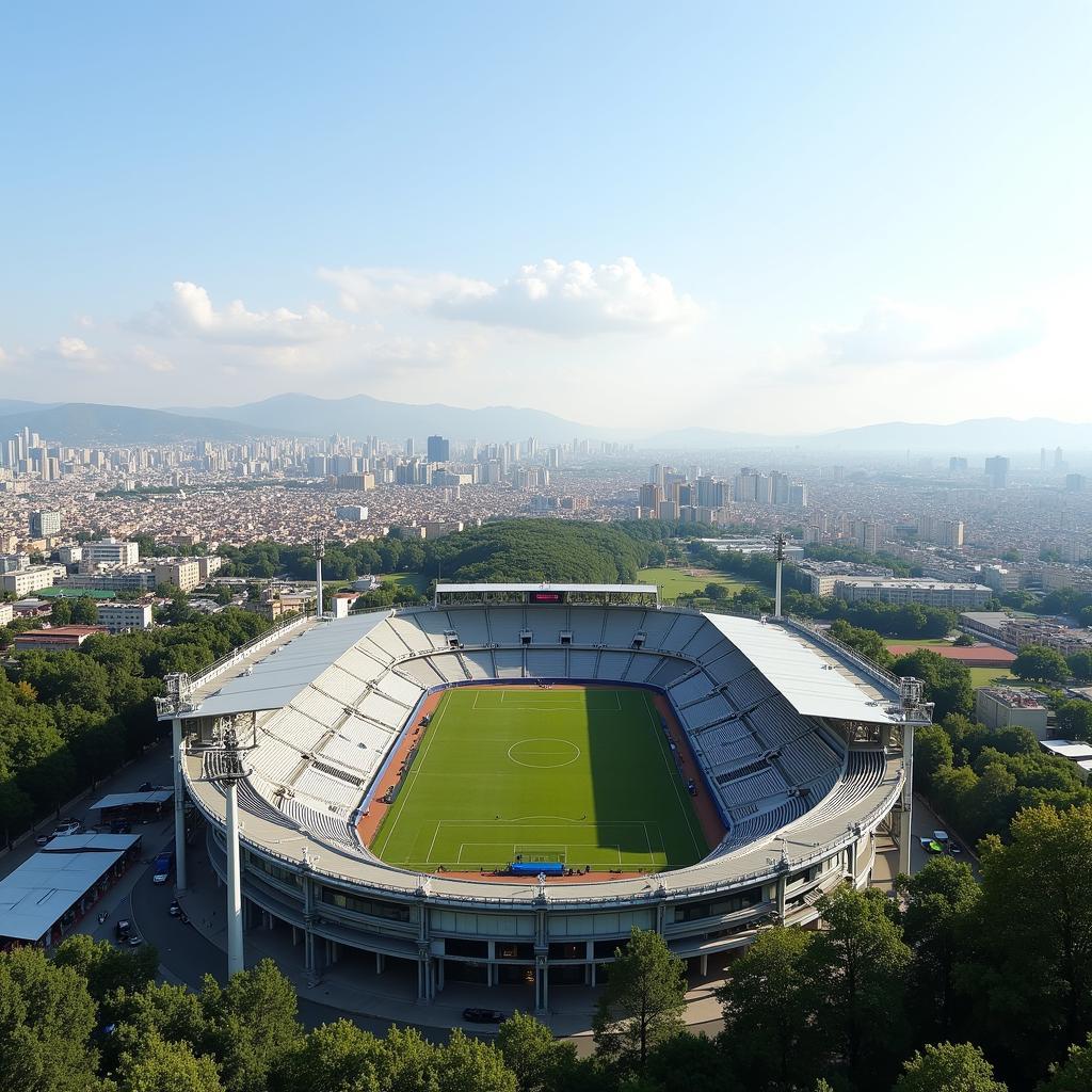 MC Oran Stadium Panoramic View