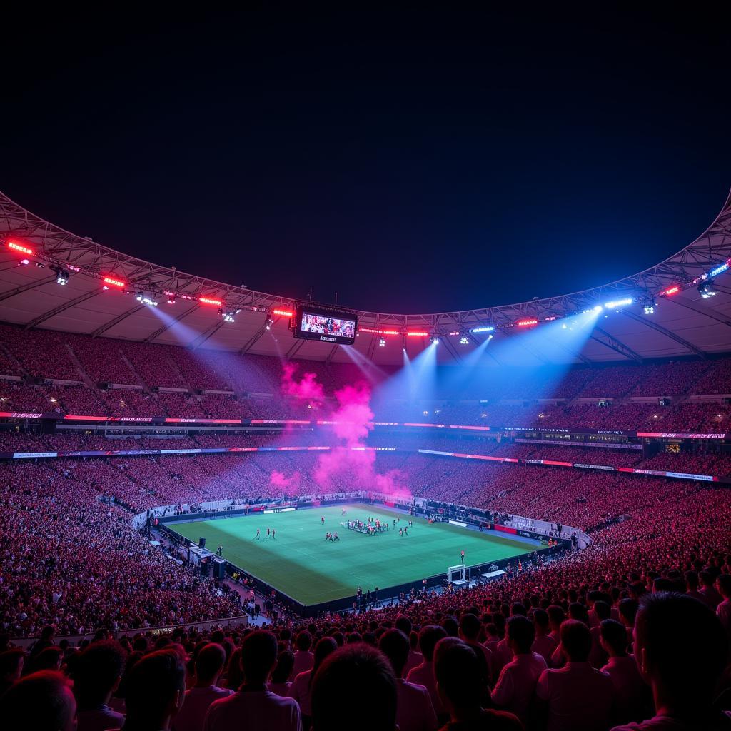 Bahrain National Stadium transformed for a concert