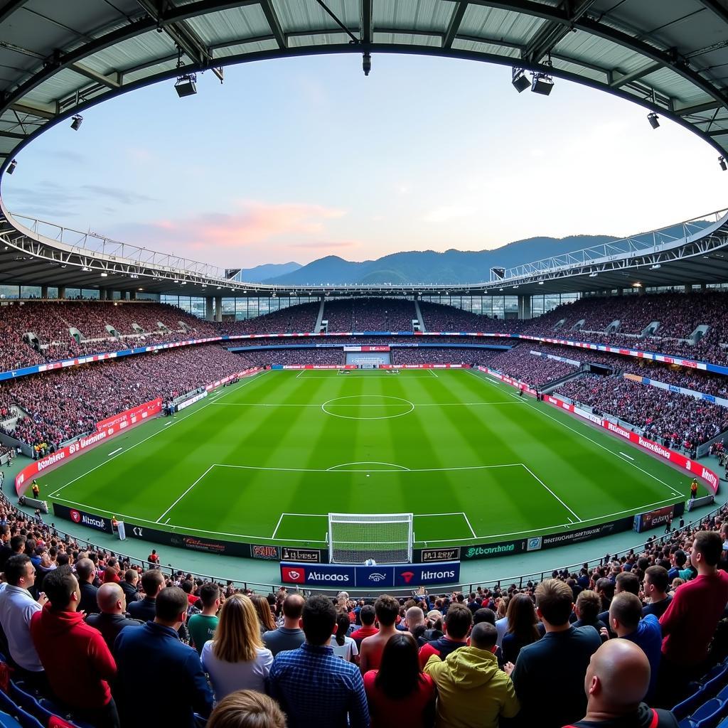 Sân vận động Rhein-Neckar-Arena tại Hoffenheim Sinsheim, Germany