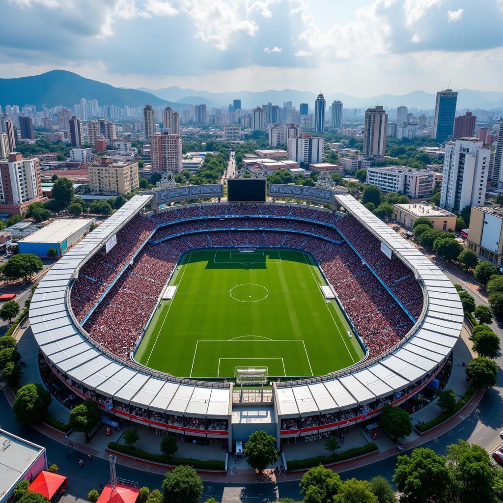 Estadio Rommel Fernandez: Khung cảnh hùng vĩ từ trên cao