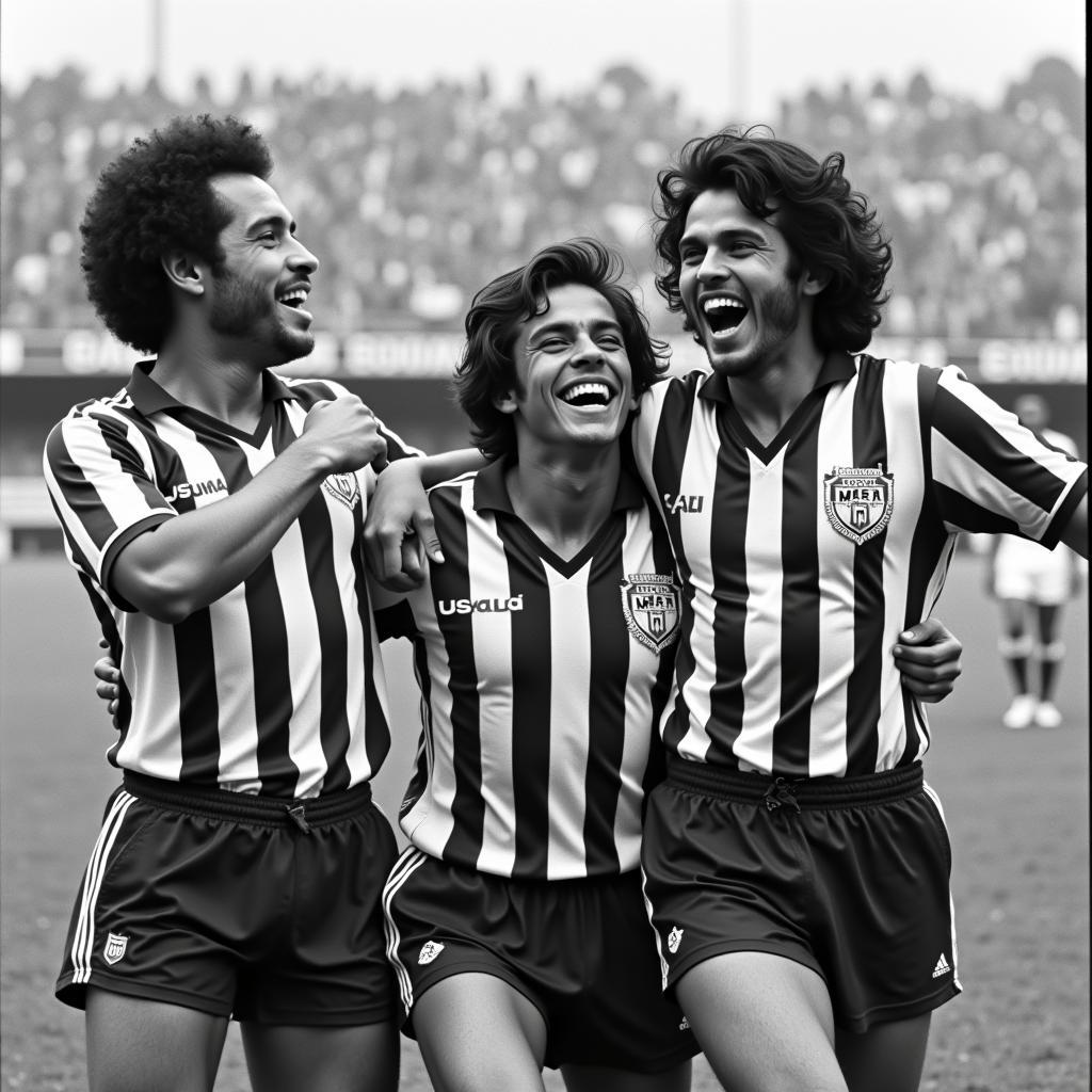 Sao Paulo FC Celebrating a Historic Victory