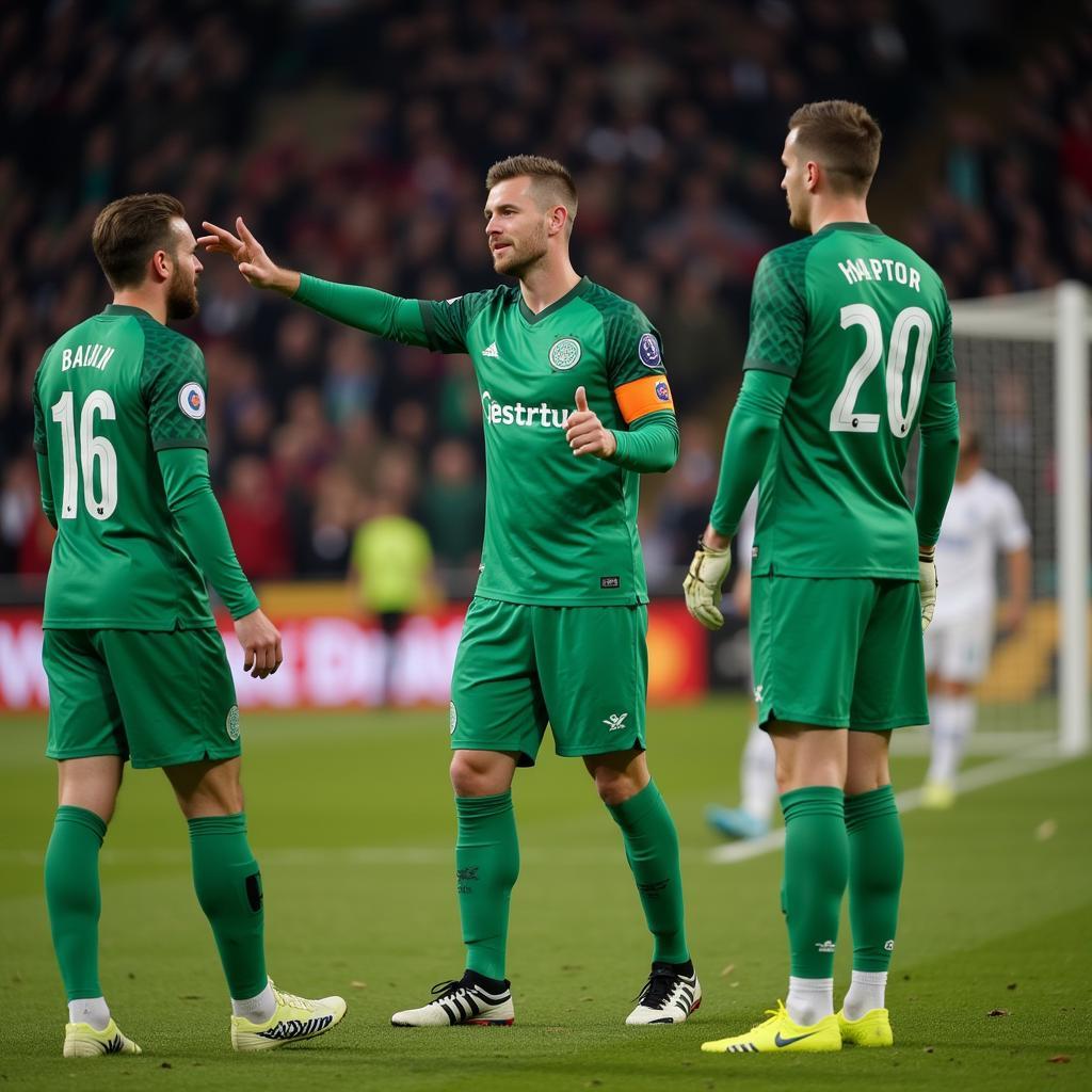 Scott Bain đang chỉ đạo hàng phòng ngự Celtic