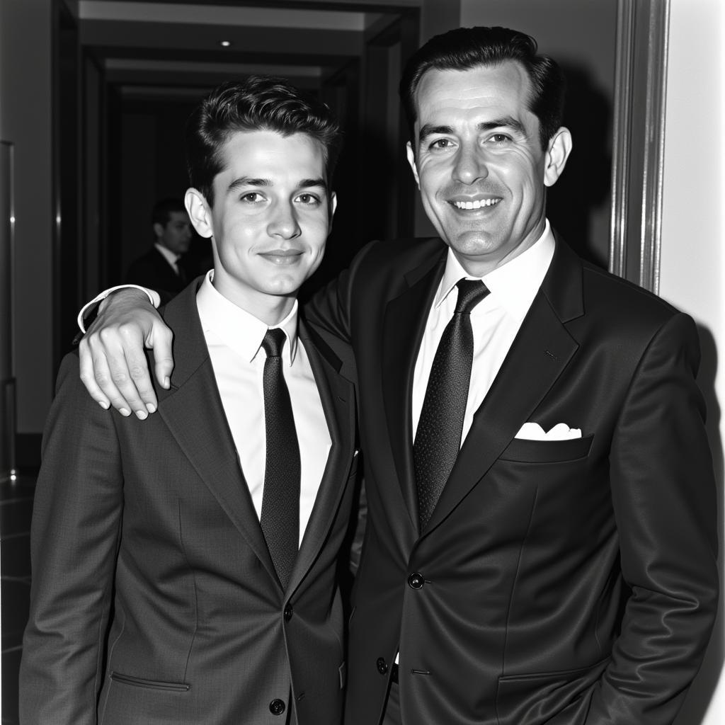 Sebastián Fassi with his father, Ricardo Fassi