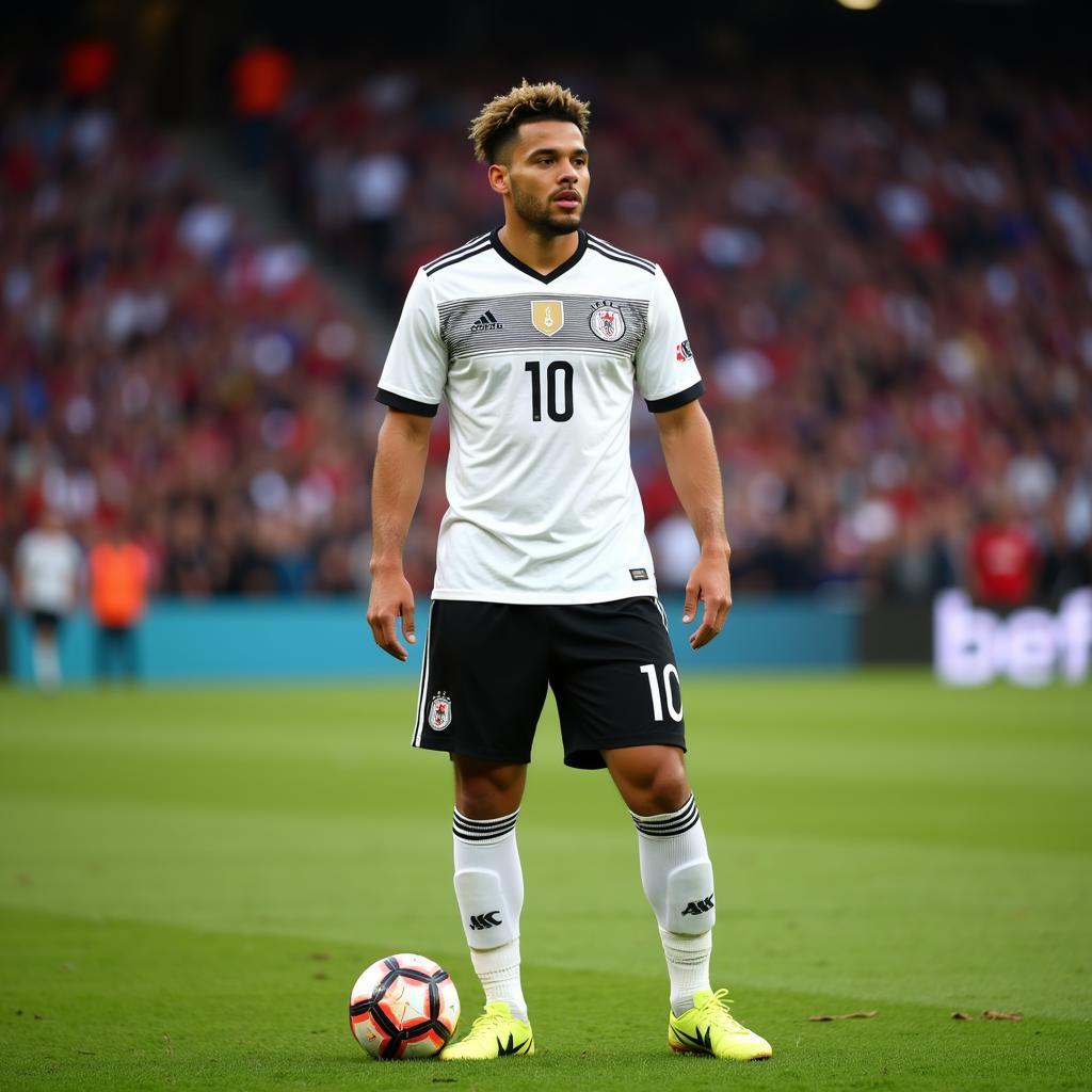 Serge Gnabry trong màu áo đội tuyển quốc gia Đức