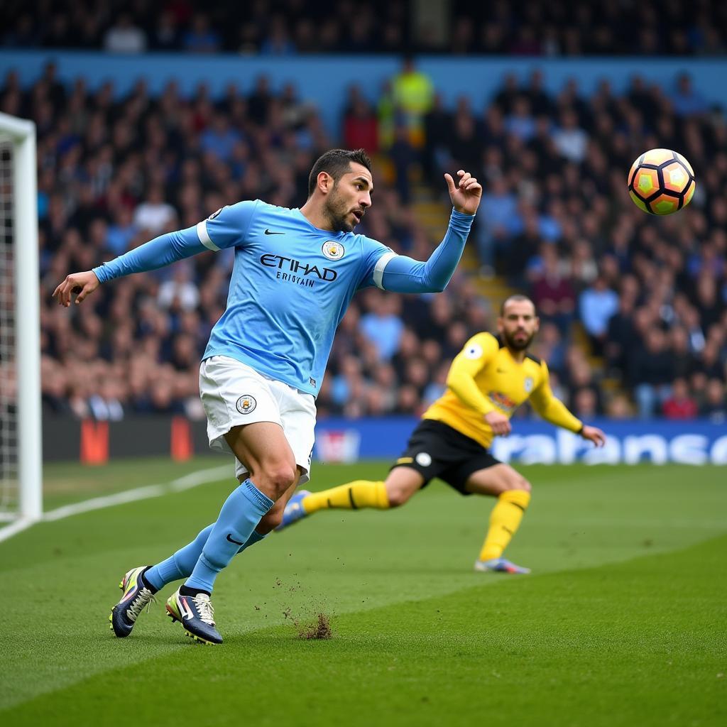 Sergio Aguero scoring the iconic goal against QPR