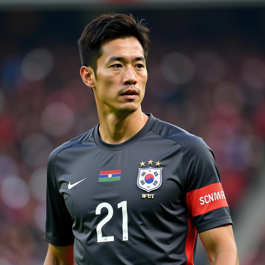 Song Bum-keun in the national team uniform