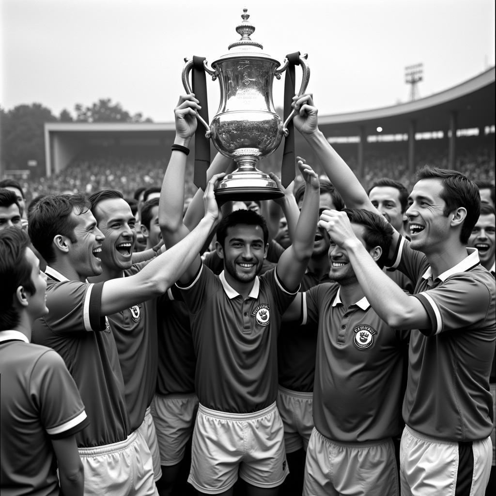 Southampton players celebrating their FA Cup victory