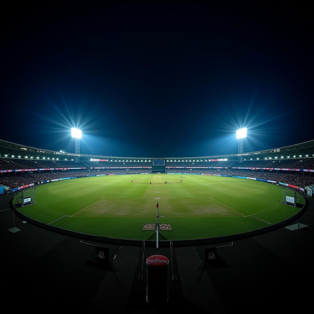 Sree Kanteerava Stadium lung linh về đêm