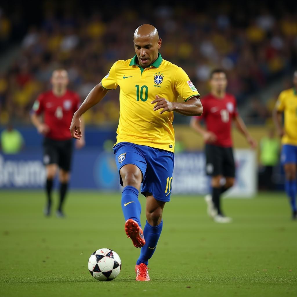 Roberto Carlos thực hiện cú sút phạt susoho huyền thoại