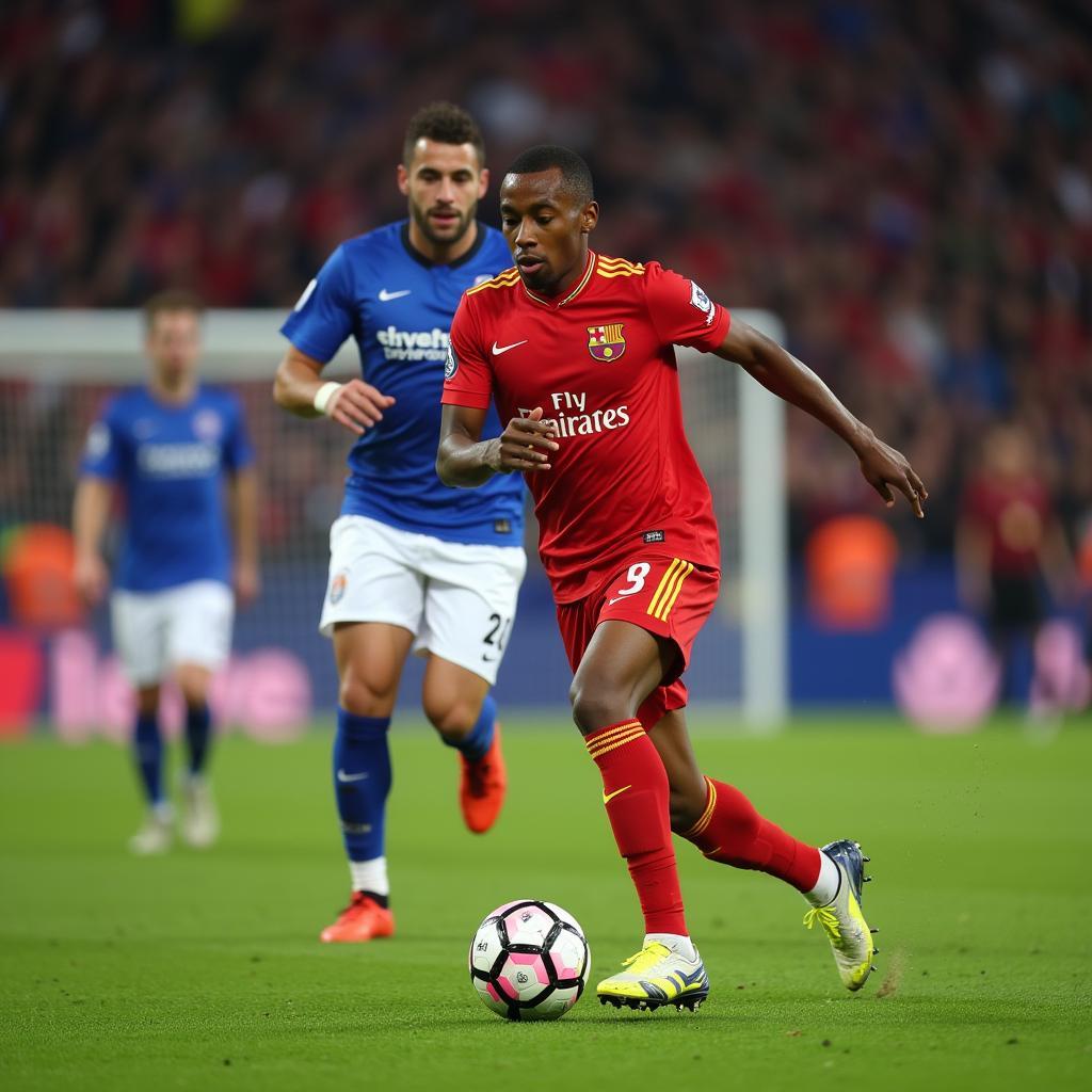 Talisca showcasing his skills during a match