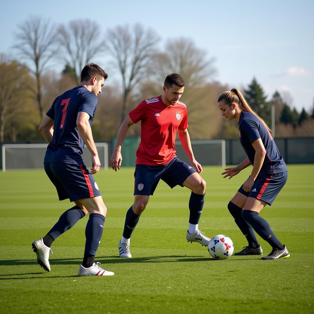 Training vertessen with teammates