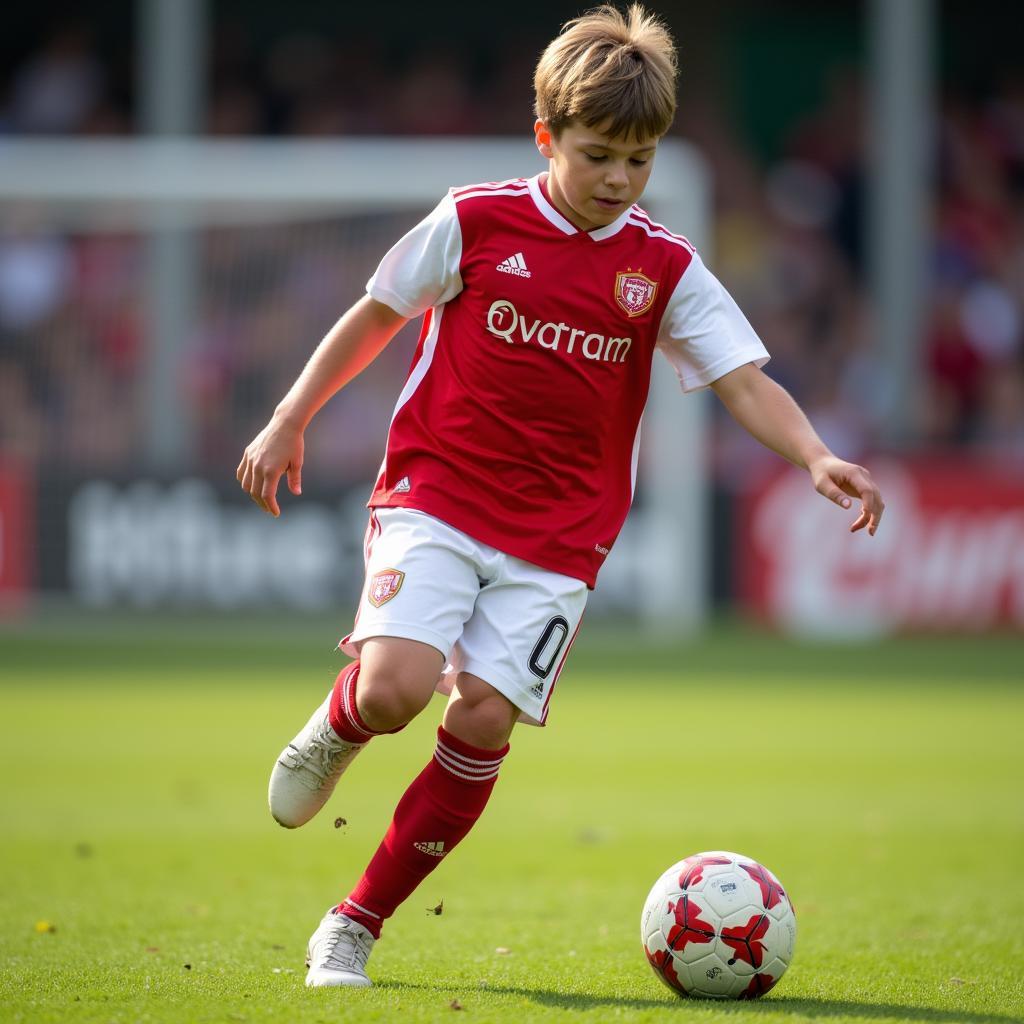 Tiago Tomas showing off his dribbling skills