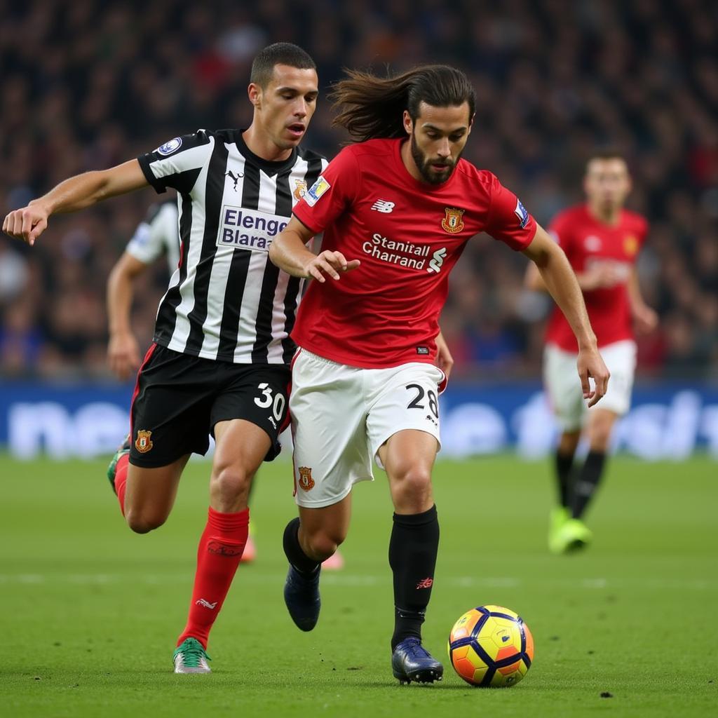 Tonali tranh bóng quyết liệt trong màu áo Newcastle