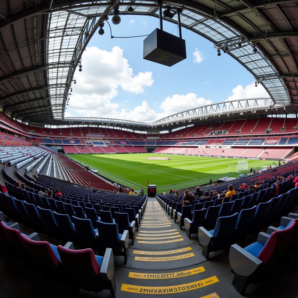 Tham quan hậu trường sân vận động Salzburg Red Bull Arena