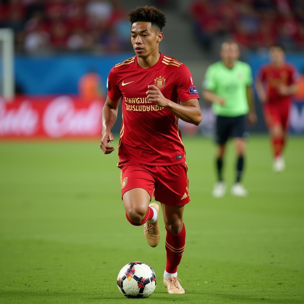 Tyias Browning thi đấu cho Guangzhou Evergrande