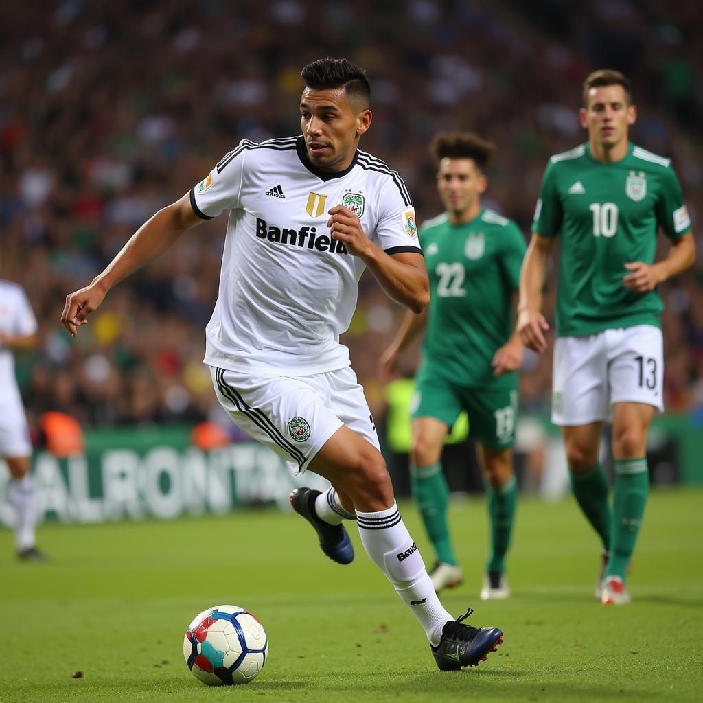 Ulises Ortegoza playing for Banfield