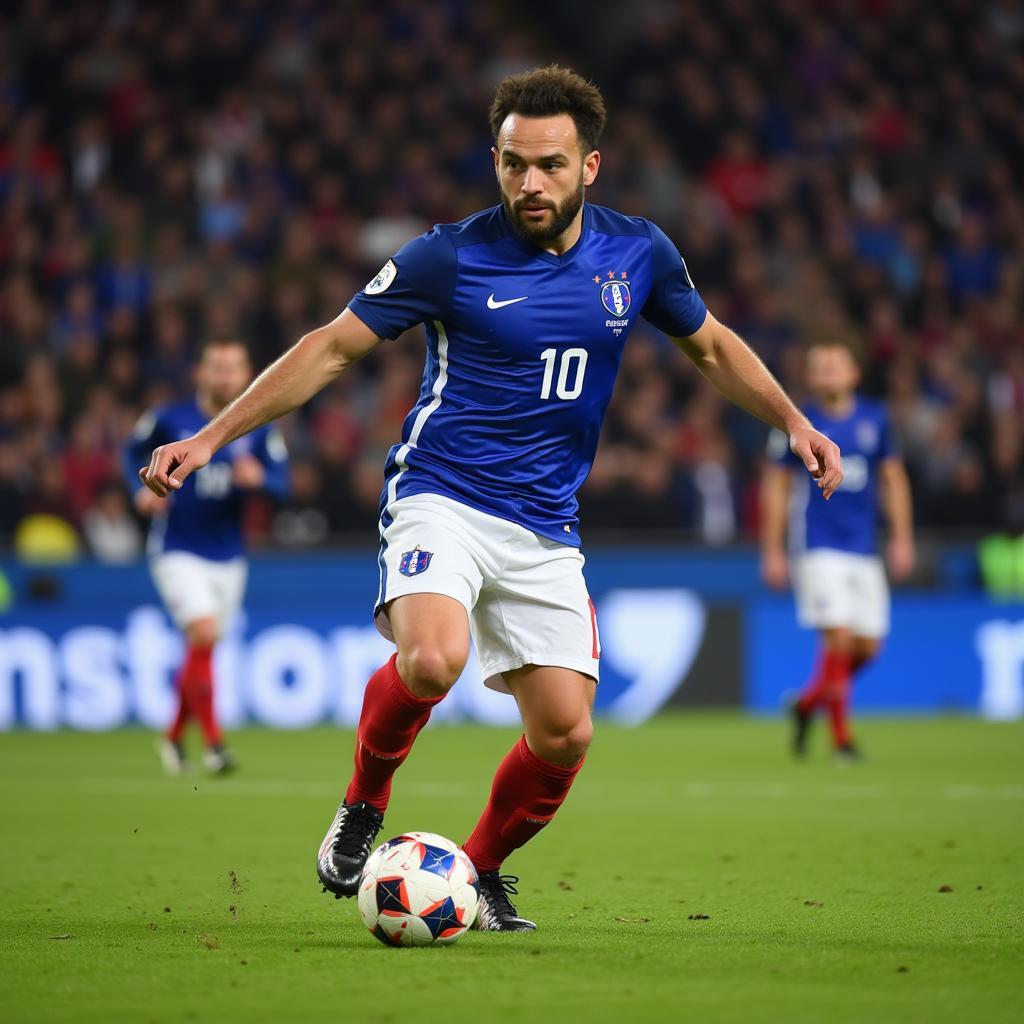 Valbuena playing for France