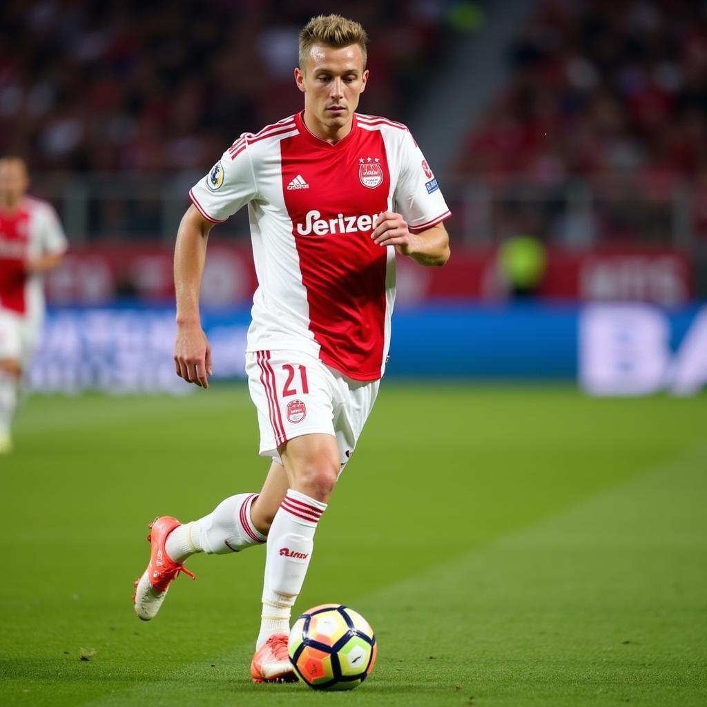 Viktor Fischer trong màu áo Ajax