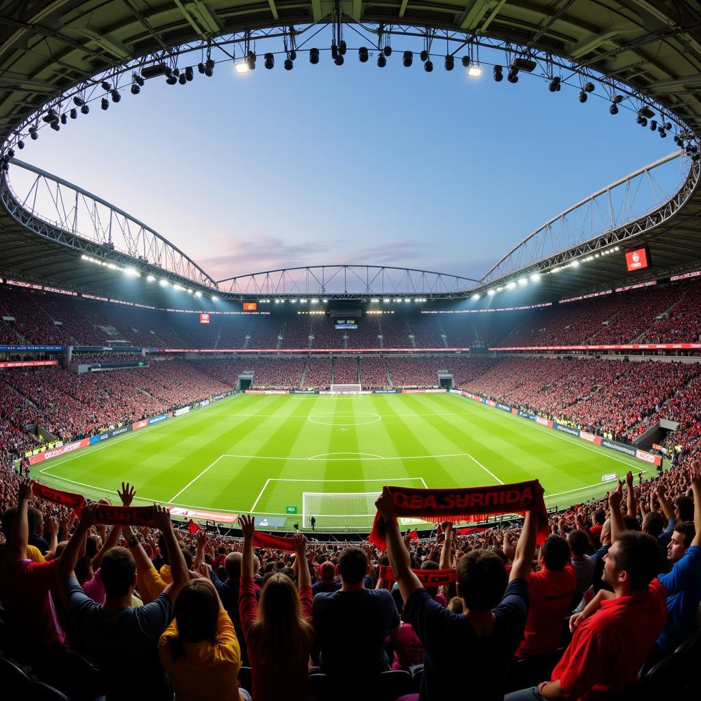 Volksparkstadion Fan Celebration