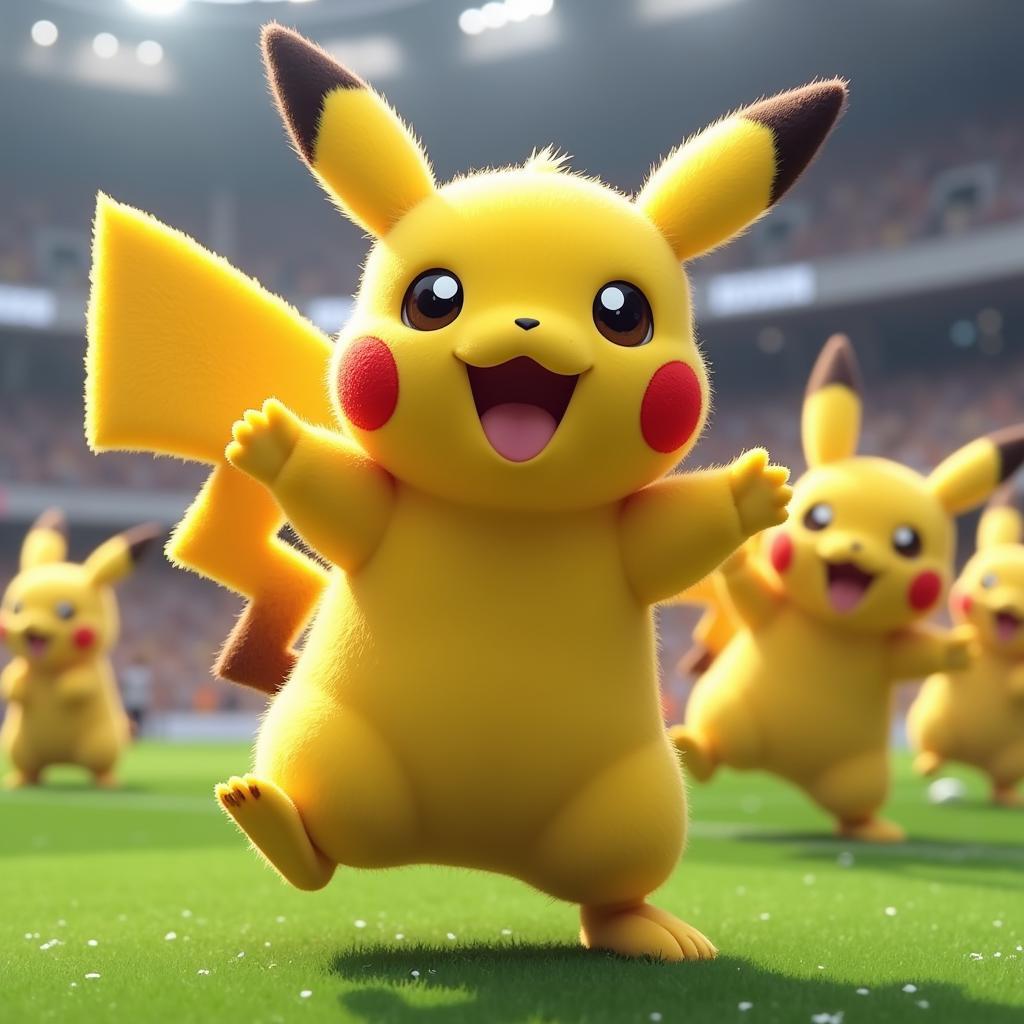 Yago Pikachu ăn mừng bàn thắng