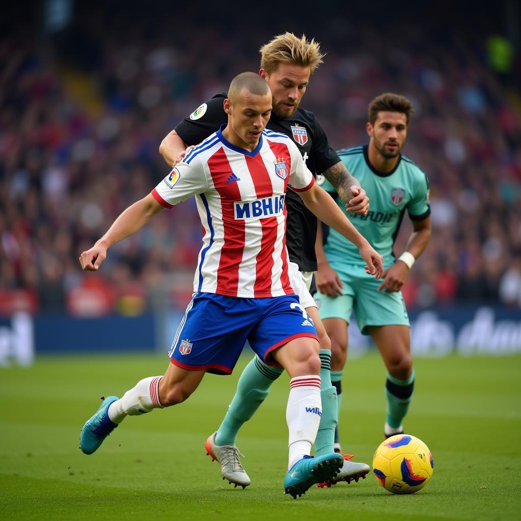 Zinchenko dribbling past an opponent