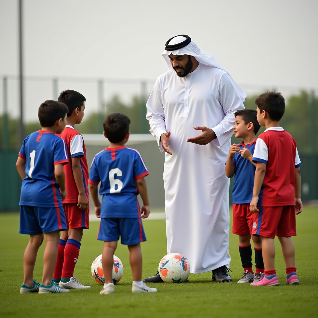 Abdullah Al Hamdan khai niệm bóng đá