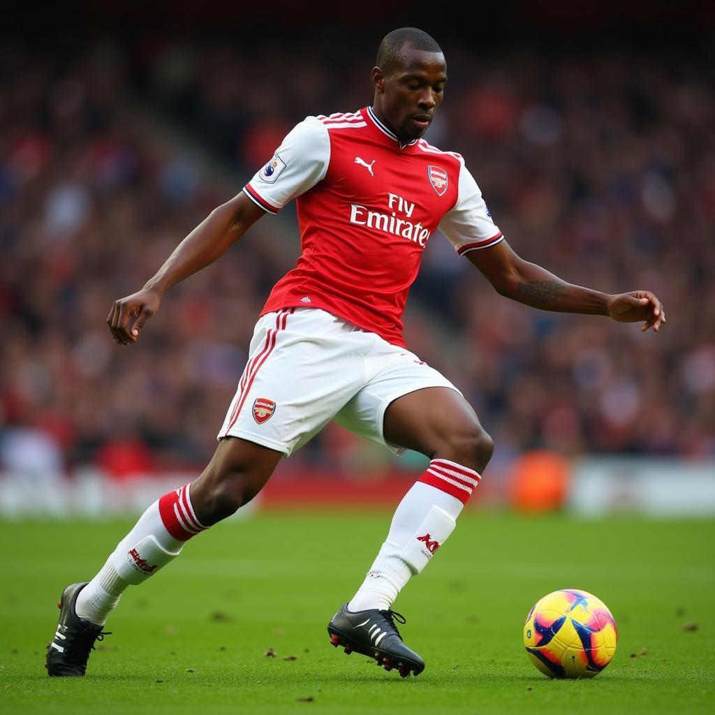 Abou Diaby khoác áo số 2 tại Arsenal
