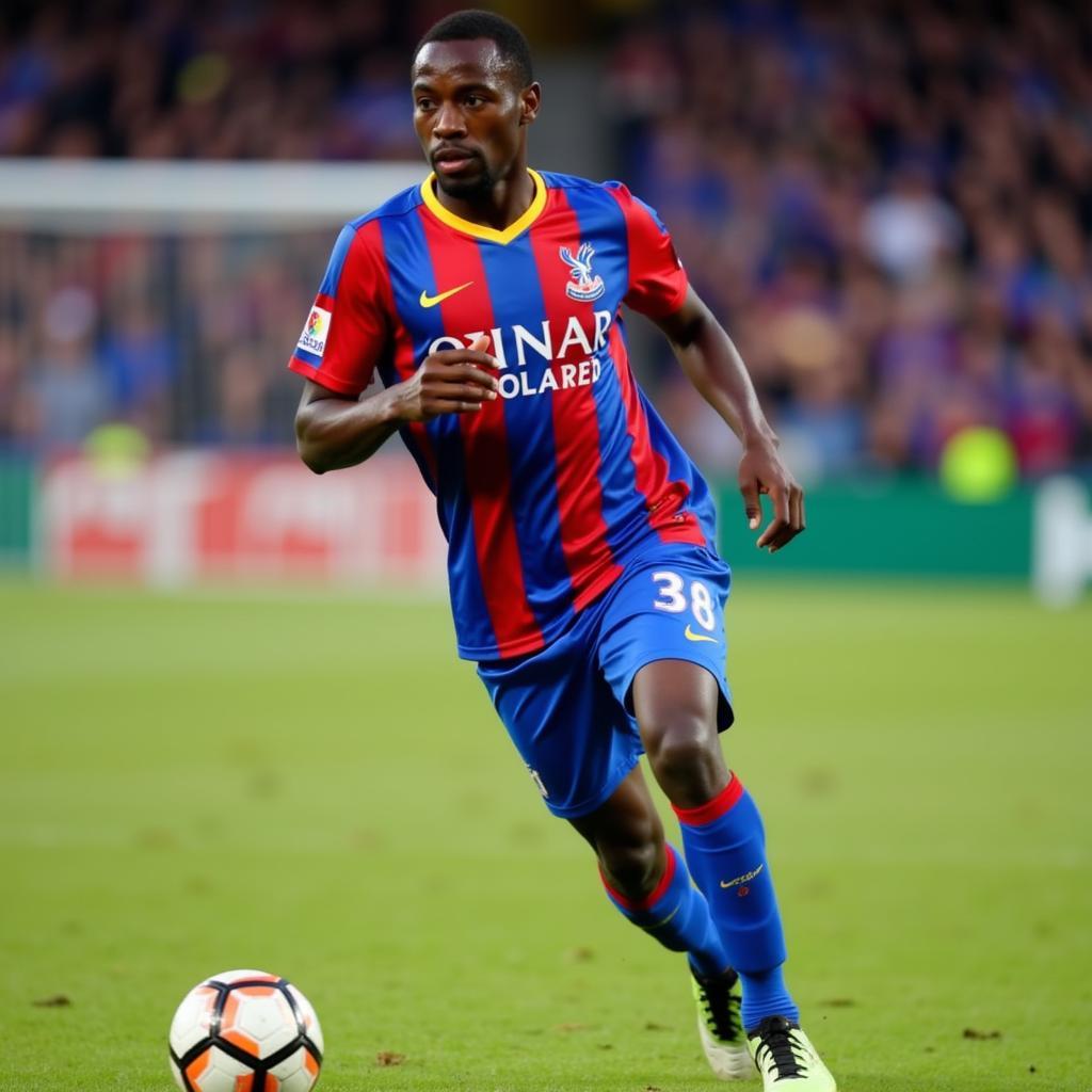 Ade Akinbiyi trong màu áo Crystal Palace