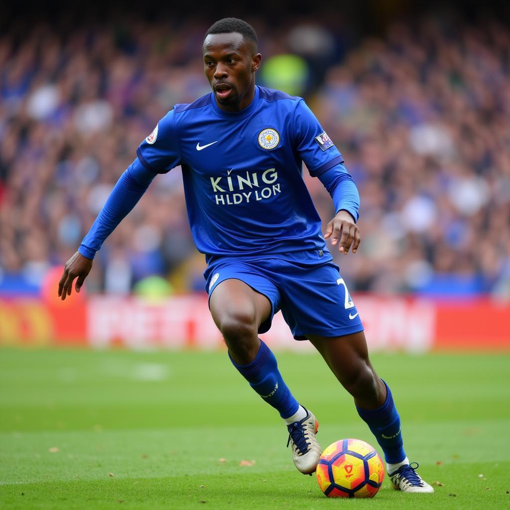 Ade Akinbiyi trong màu áo Leicester City