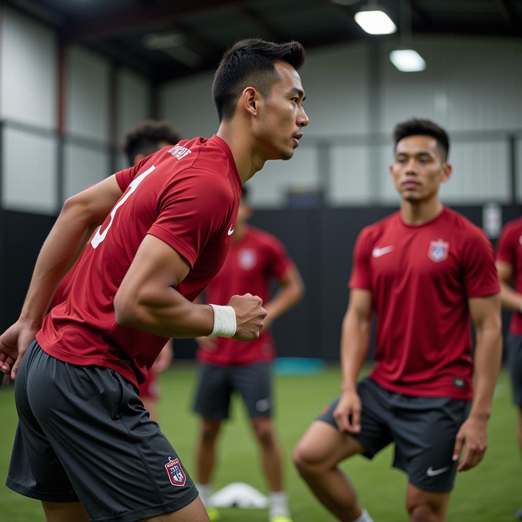 Alan Santos Tập Luyện Cùng Đồng Đội