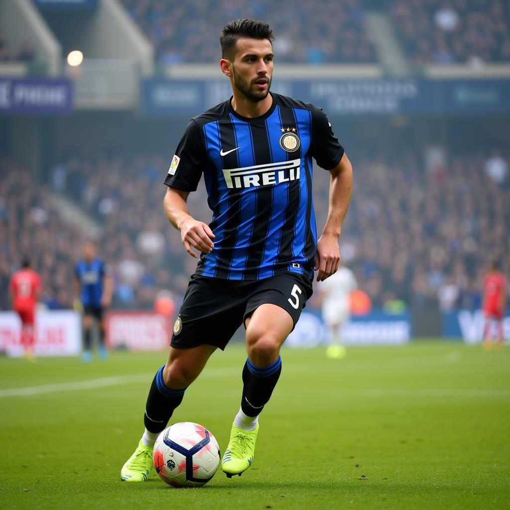 Aleksandar Stankovic trong màu áo Inter Milan