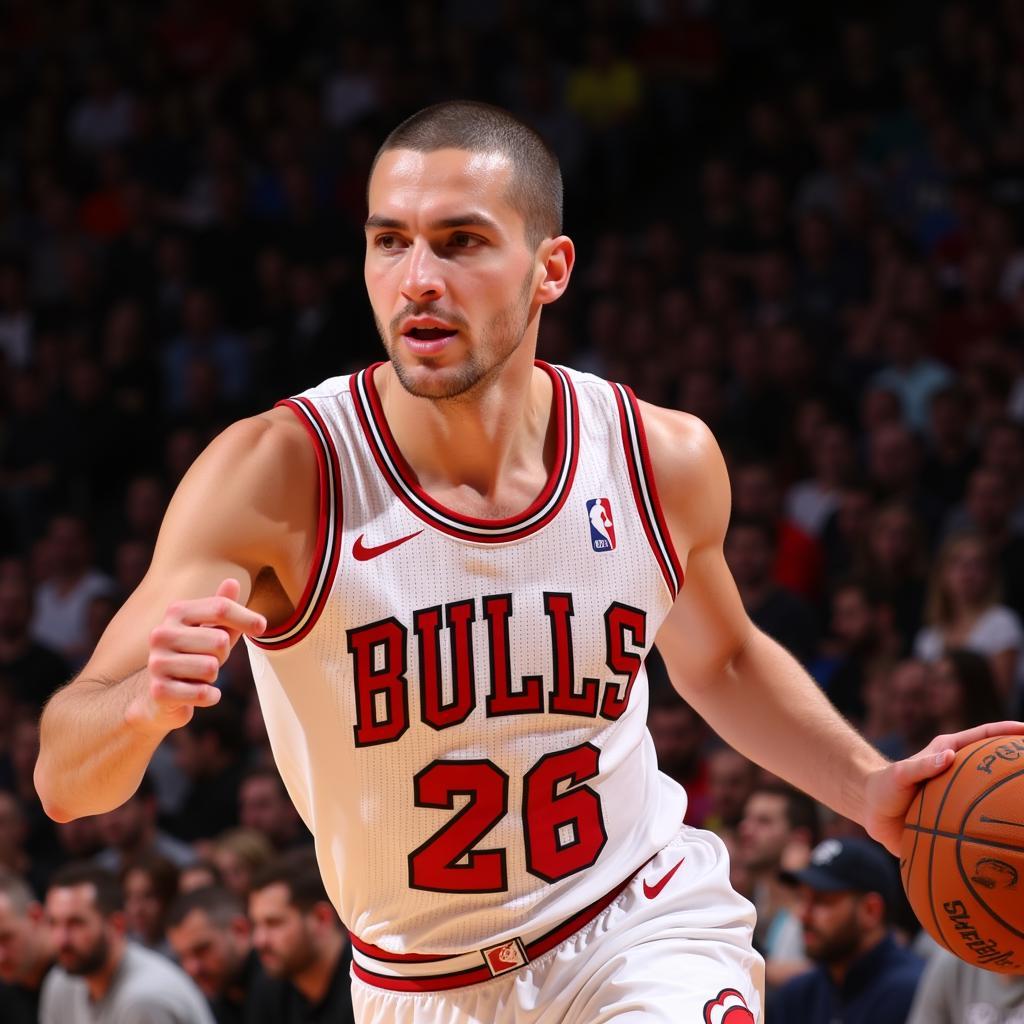 Alex Caruso thi đấu cho Chicago Bulls