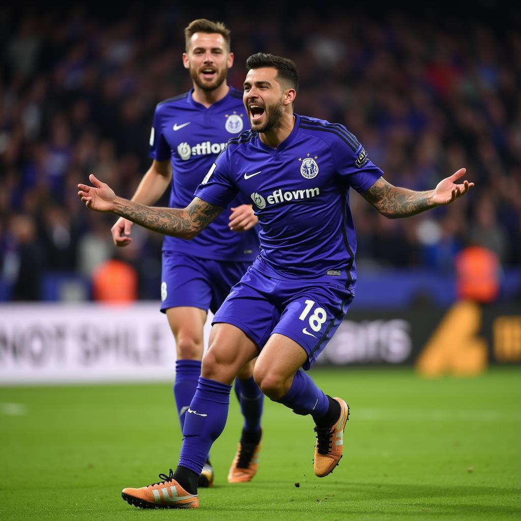 Alin Stoica ghi bàn trong màu áo Anderlecht