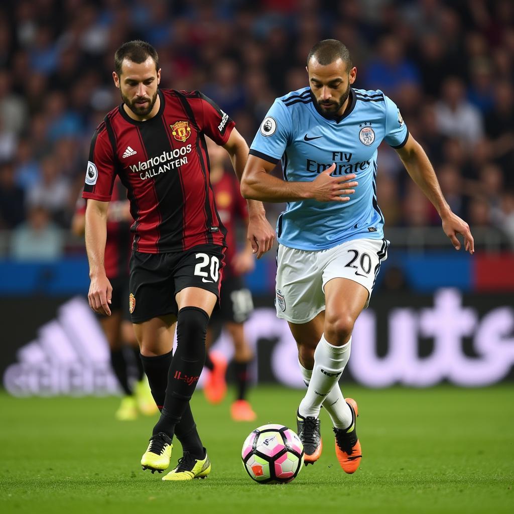Álvaro Negredo thể hiện kỹ năng rê bóng điêu luyện của mình.