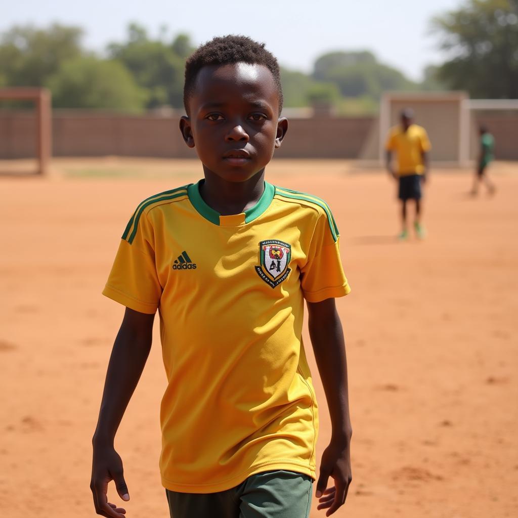 Ambroise Oyongo thời trẻ tại Cameroon