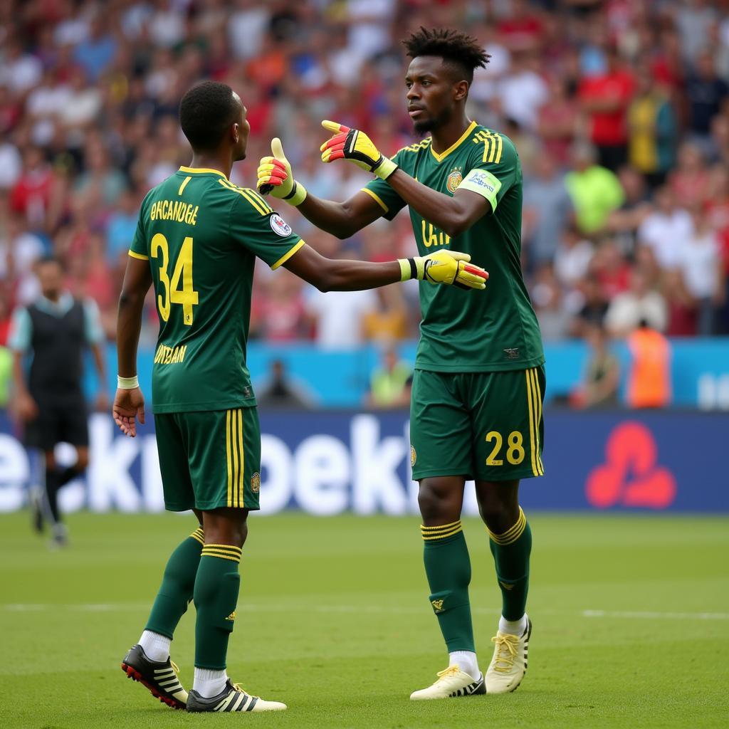 André Onana chỉ huy hàng phòng ngự