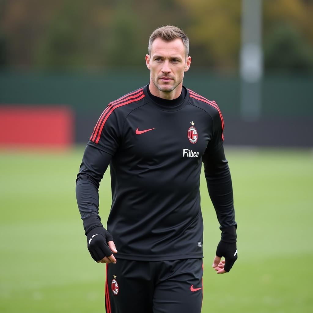 Andreas Jungdal trong màu áo AC Milan
