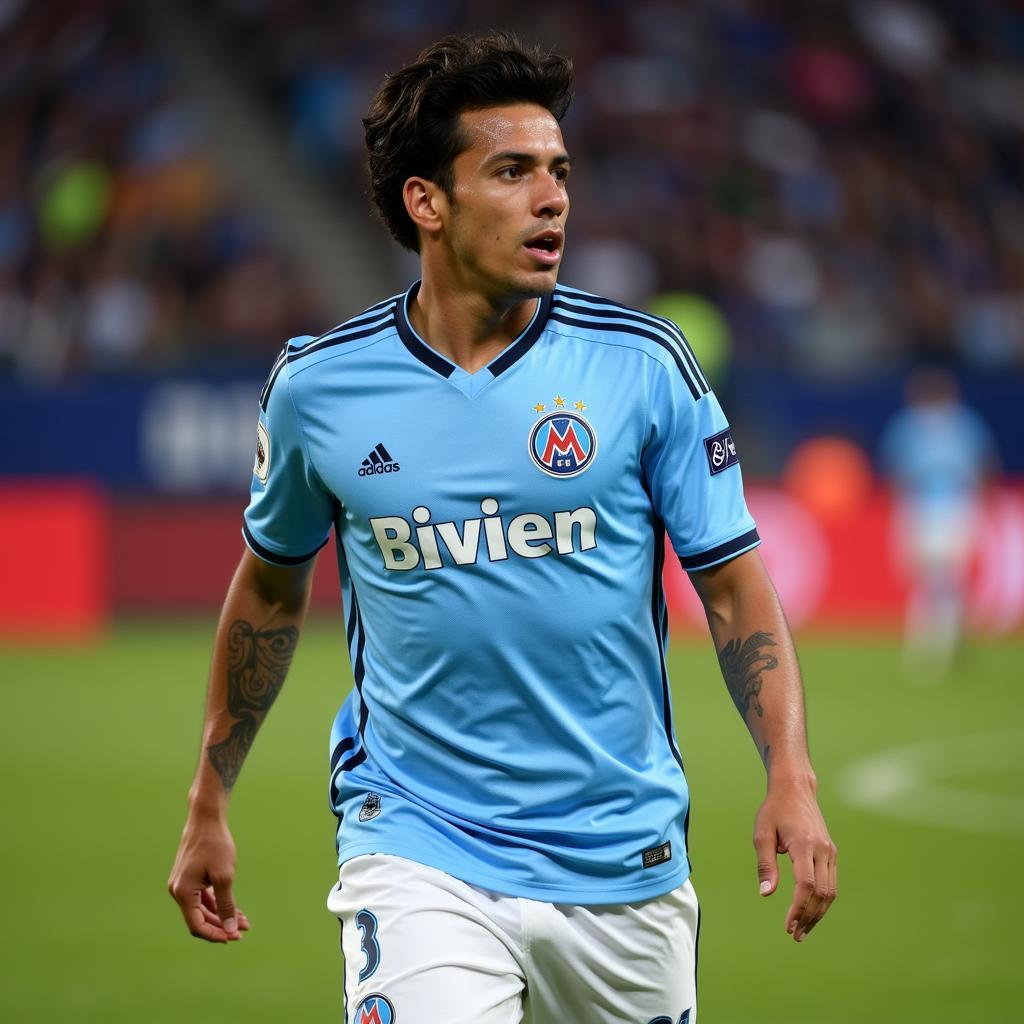 Andres Correa trong màu áo Olympique Marseille