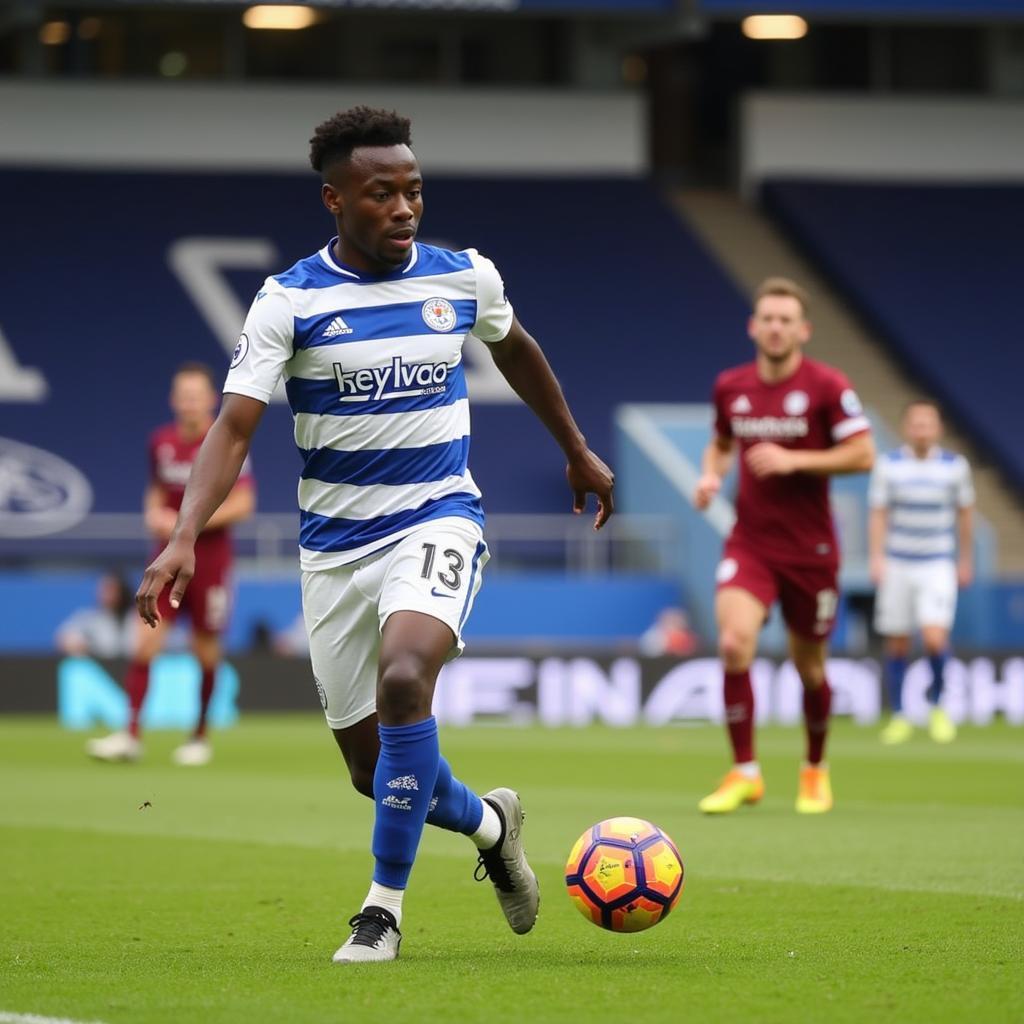 Andy Yiadom trong màu áo Reading FC