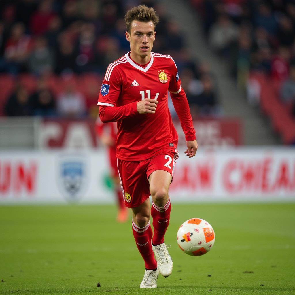 Ange Freddy Plumain trong màu áo RC Lens
