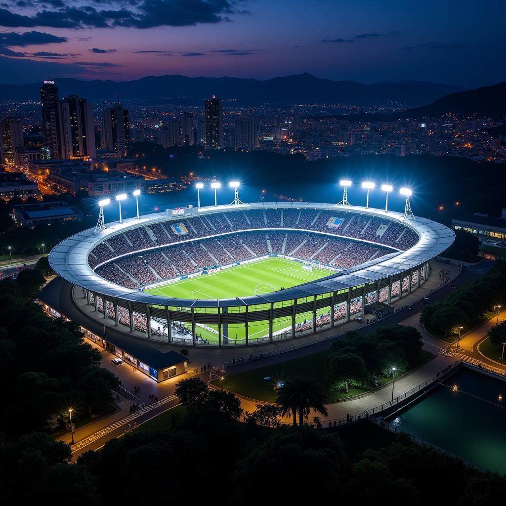 Hình ảnh Arena Barueri ban đêm