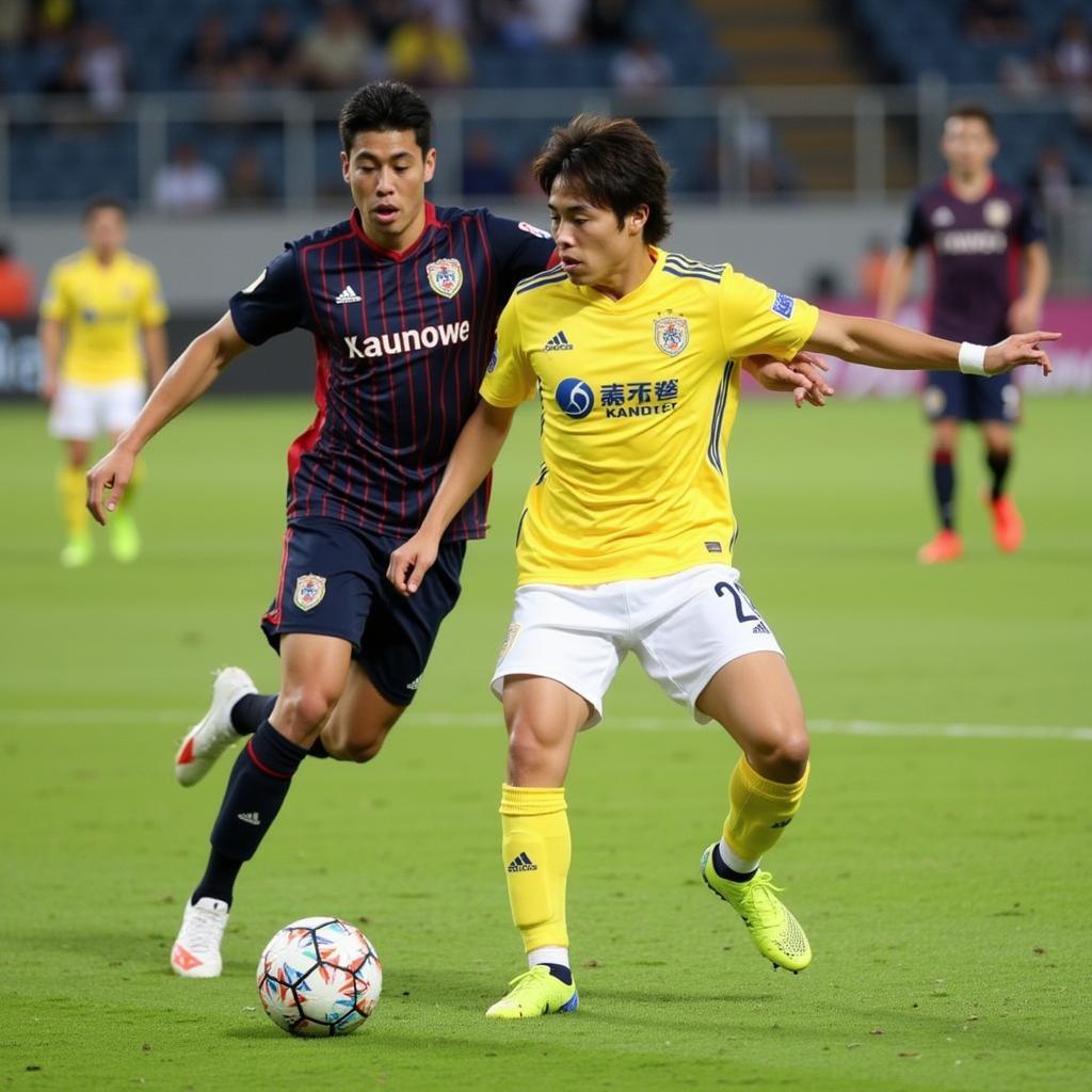 Ataru Esaka thi đấu cho Kashiwa Reysol tại J1 League